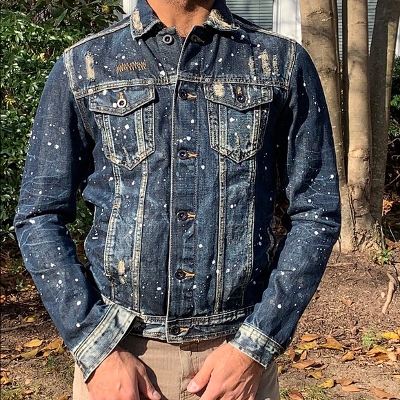 Calvin Klein Jeans Other - Men’s Calvin Klein Jeans distressed denim jacket